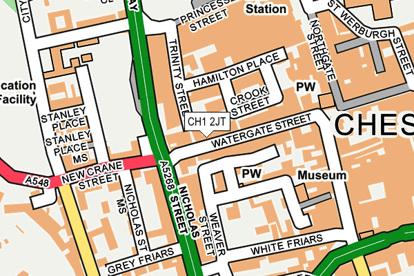CH1 2JT map - OS OpenMap – Local (Ordnance Survey) CH1 2JT map - OS OpenMap – Local (Ordnance Survey)