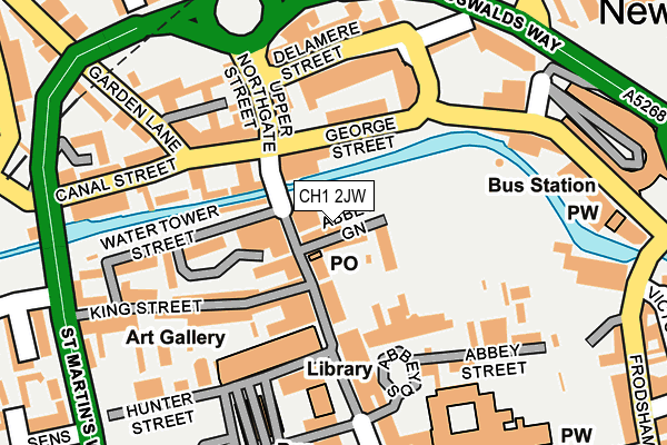CH1 2JW map - OS OpenMap – Local (Ordnance Survey) CH1 2JW map - OS OpenMap – Local (Ordnance Survey)