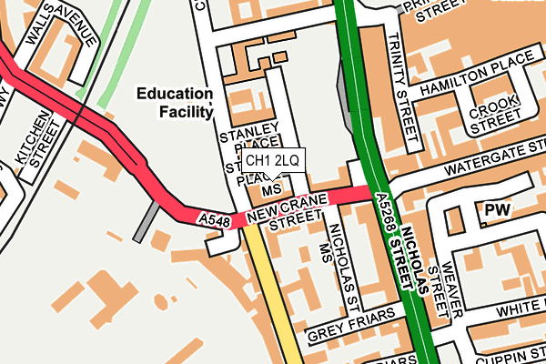 CH1 2LQ map - OS OpenMap – Local (Ordnance Survey) CH1 2LQ map - OS OpenMap – Local (Ordnance Survey)