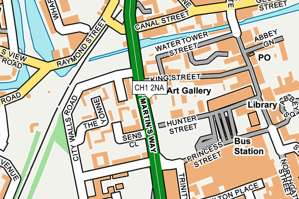 CH1 2NA map - OS OpenMap – Local (Ordnance Survey) CH1 2NA map - OS OpenMap – Local (Ordnance Survey)