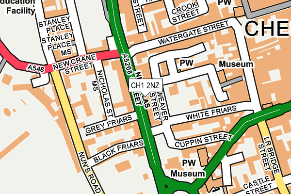 CH1 2NZ map - OS OpenMap – Local (Ordnance Survey) CH1 2NZ map - OS OpenMap – Local (Ordnance Survey)