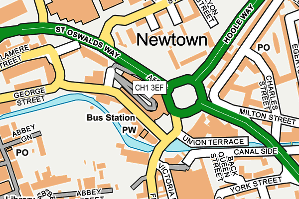 CH1 3EF map - OS OpenMap – Local (Ordnance Survey) CH1 3EF map - OS OpenMap – Local (Ordnance Survey)