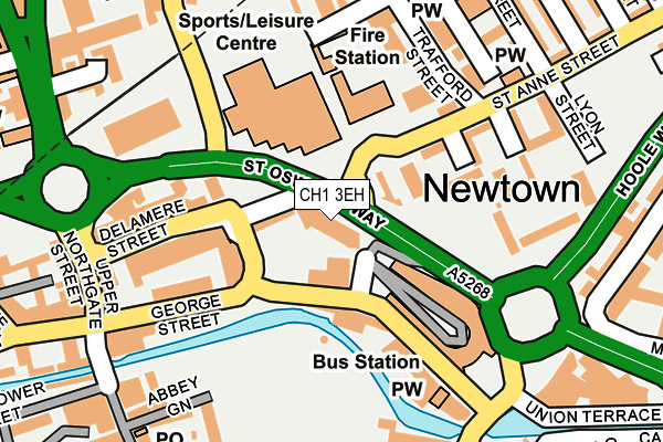 CH1 3EH map - OS OpenMap – Local (Ordnance Survey) CH1 3EH map - OS OpenMap – Local (Ordnance Survey)