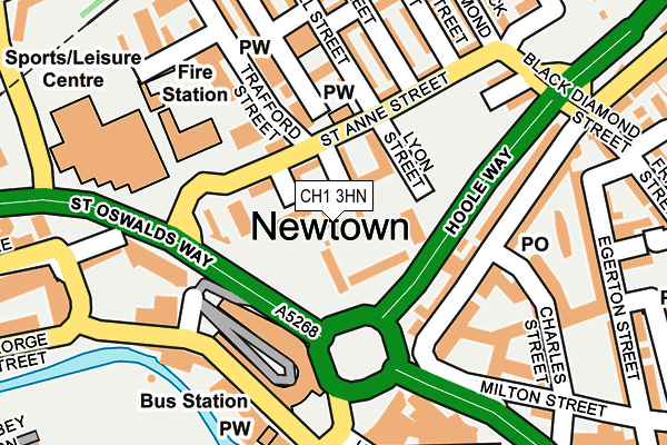 CH1 3HN map - OS OpenMap – Local (Ordnance Survey) CH1 3HN map - OS OpenMap – Local (Ordnance Survey)