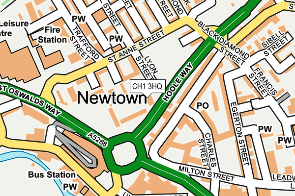 CH1 3HQ map - OS OpenMap – Local (Ordnance Survey) CH1 3HQ map - OS OpenMap – Local (Ordnance Survey)