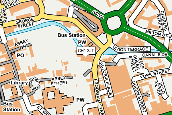 CH1 3JT map - OS OpenMap – Local (Ordnance Survey) CH1 3JT map - OS OpenMap – Local (Ordnance Survey)