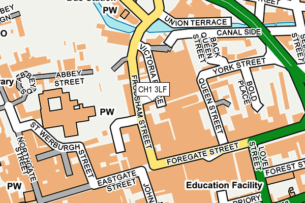 CH1 3LF map - OS OpenMap – Local (Ordnance Survey) CH1 3LF map - OS OpenMap – Local (Ordnance Survey)