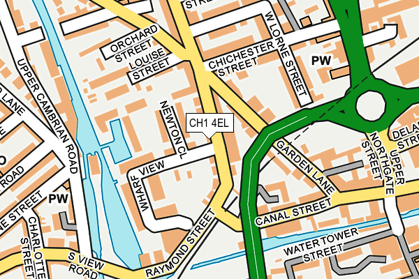 CH1 4EL map - OS OpenMap – Local (Ordnance Survey) CH1 4EL map - OS OpenMap – Local (Ordnance Survey)