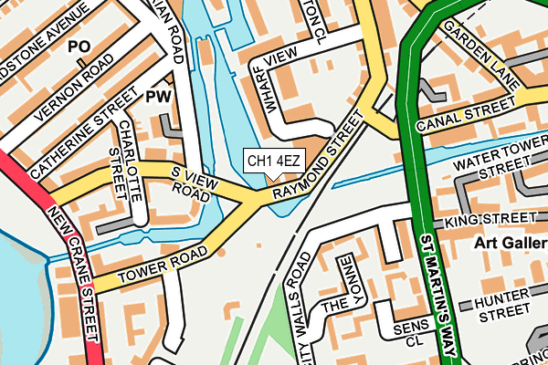 CH1 4EZ map - OS OpenMap – Local (Ordnance Survey) CH1 4EZ map - OS OpenMap – Local (Ordnance Survey)