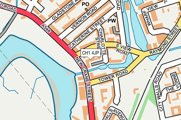 CH1 4JP map - OS OpenMap – Local (Ordnance Survey) CH1 4JP map - OS OpenMap – Local (Ordnance Survey)