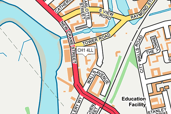 CH1 4LL map - OS OpenMap – Local (Ordnance Survey) CH1 4LL map - OS OpenMap – Local (Ordnance Survey)
