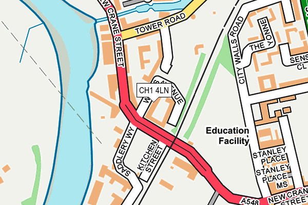 CH1 4LN map - OS OpenMap – Local (Ordnance Survey) CH1 4LN map - OS OpenMap – Local (Ordnance Survey)
