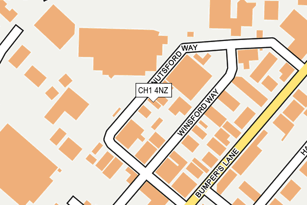 CH1 4NZ map - OS OpenMap – Local (Ordnance Survey) CH1 4NZ map - OS OpenMap – Local (Ordnance Survey)
