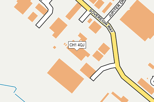 CH1 4QJ map - OS OpenMap – Local (Ordnance Survey) CH1 4QJ map - OS OpenMap – Local (Ordnance Survey)