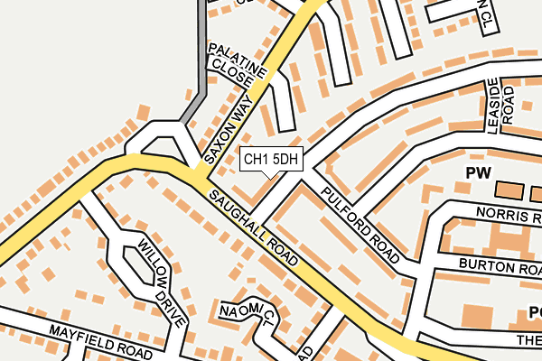 CH1 5DH map - OS OpenMap – Local (Ordnance Survey) CH1 5DH map - OS OpenMap – Local (Ordnance Survey)