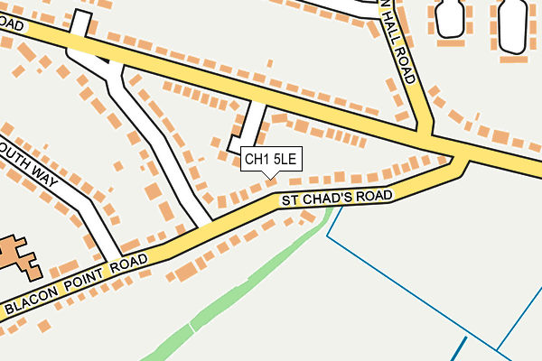 CH1 5LE map - OS OpenMap – Local (Ordnance Survey) CH1 5LE map - OS OpenMap – Local (Ordnance Survey)