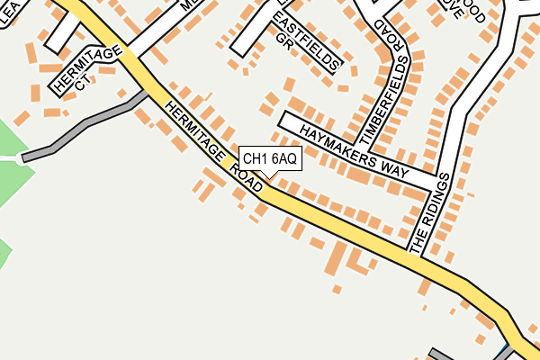 CH1 6AQ map - OS OpenMap – Local (Ordnance Survey) CH1 6AQ map - OS OpenMap – Local (Ordnance Survey)