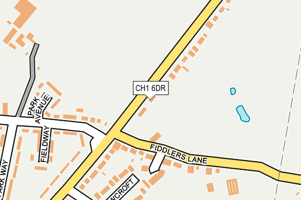 CH1 6DR map - OS OpenMap – Local (Ordnance Survey) CH1 6DR map - OS OpenMap – Local (Ordnance Survey)