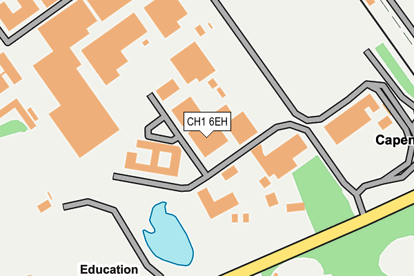 CH1 6EH map - OS OpenMap – Local (Ordnance Survey) CH1 6EH map - OS OpenMap – Local (Ordnance Survey)