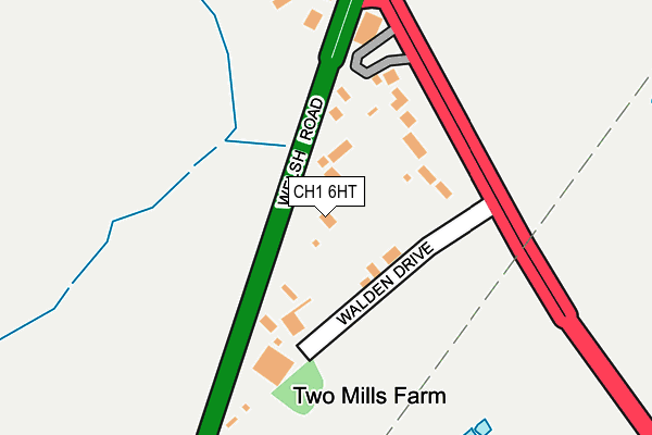 CH1 6HT map - OS OpenMap – Local (Ordnance Survey) CH1 6HT map - OS OpenMap – Local (Ordnance Survey)