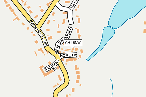 CH1 6NW map - OS OpenMap – Local (Ordnance Survey) CH1 6NW map - OS OpenMap – Local (Ordnance Survey)