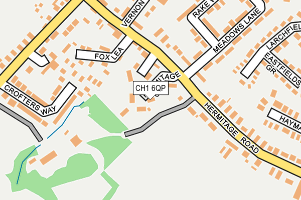 CH1 6QP map - OS OpenMap – Local (Ordnance Survey) CH1 6QP map - OS OpenMap – Local (Ordnance Survey)