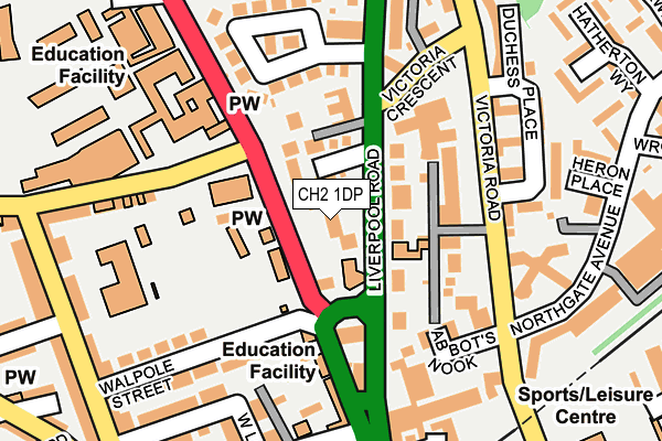 CH2 1DP map - OS OpenMap – Local (Ordnance Survey) CH2 1DP map - OS OpenMap – Local (Ordnance Survey)