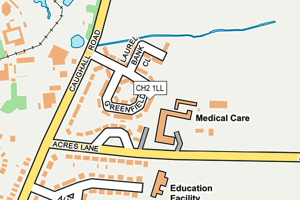 CH2 1LL map - OS OpenMap – Local (Ordnance Survey) CH2 1LL map - OS OpenMap – Local (Ordnance Survey)