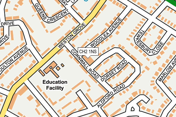 CH2 1NS map - OS OpenMap – Local (Ordnance Survey) CH2 1NS map - OS OpenMap – Local (Ordnance Survey)