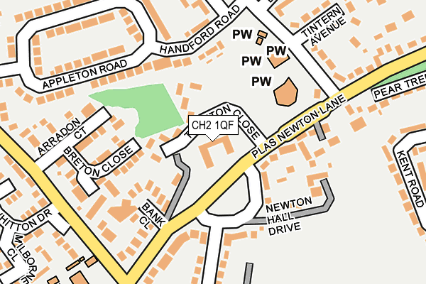 CH2 1QF map - OS OpenMap – Local (Ordnance Survey) CH2 1QF map - OS OpenMap – Local (Ordnance Survey)