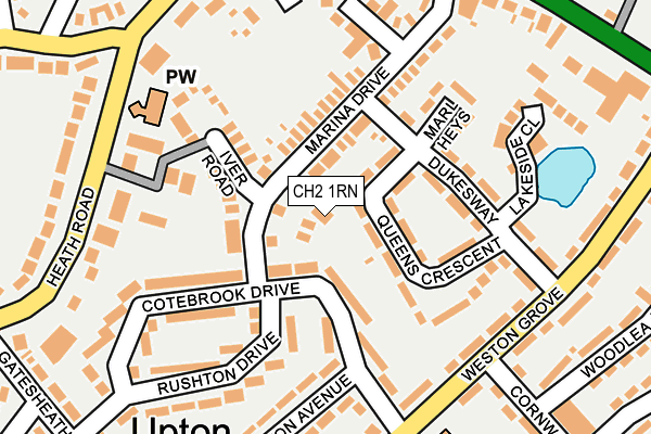 CH2 1RN map - OS OpenMap – Local (Ordnance Survey) CH2 1RN map - OS OpenMap – Local (Ordnance Survey)