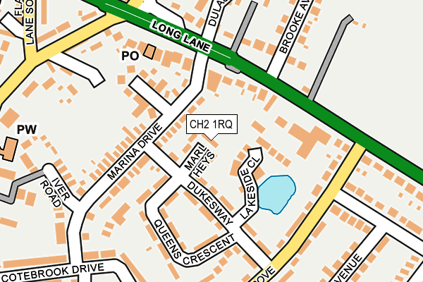 CH2 1RQ map - OS OpenMap – Local (Ordnance Survey) CH2 1RQ map - OS OpenMap – Local (Ordnance Survey)