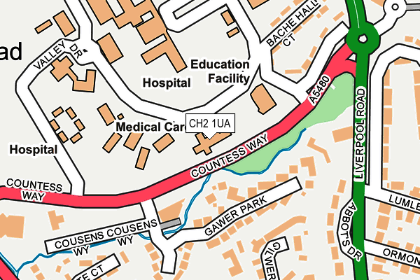CH2 1UA map - OS OpenMap – Local (Ordnance Survey) CH2 1UA map - OS OpenMap – Local (Ordnance Survey)