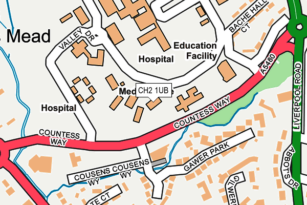CH2 1UB map - OS OpenMap – Local (Ordnance Survey) CH2 1UB map - OS OpenMap – Local (Ordnance Survey)