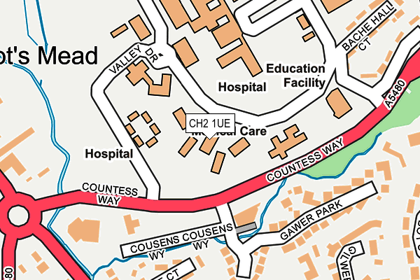 CH2 1UE map - OS OpenMap – Local (Ordnance Survey) CH2 1UE map - OS OpenMap – Local (Ordnance Survey)