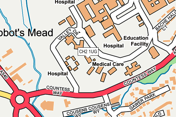 CH2 1UG map - OS OpenMap – Local (Ordnance Survey) CH2 1UG map - OS OpenMap – Local (Ordnance Survey)