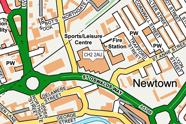 CH2 2AU map - OS OpenMap – Local (Ordnance Survey) CH2 2AU map - OS OpenMap – Local (Ordnance Survey)