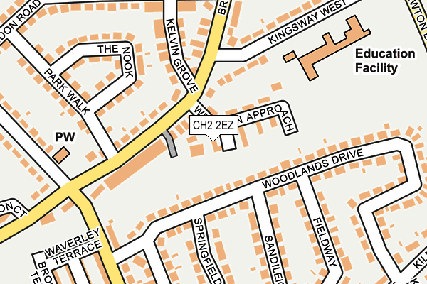 CH2 2EZ map - OS OpenMap – Local (Ordnance Survey) CH2 2EZ map - OS OpenMap – Local (Ordnance Survey)
