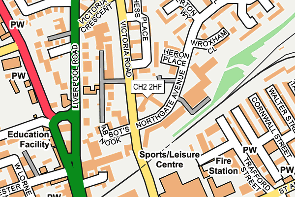 CH2 2HF map - OS OpenMap – Local (Ordnance Survey) CH2 2HF map - OS OpenMap – Local (Ordnance Survey)