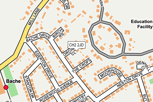 CH2 2JD map - OS OpenMap – Local (Ordnance Survey) CH2 2JD map - OS OpenMap – Local (Ordnance Survey)