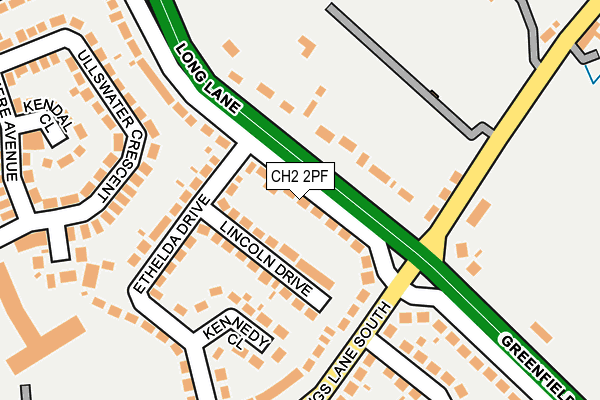 CH2 2PF map - OS OpenMap – Local (Ordnance Survey) CH2 2PF map - OS OpenMap – Local (Ordnance Survey)