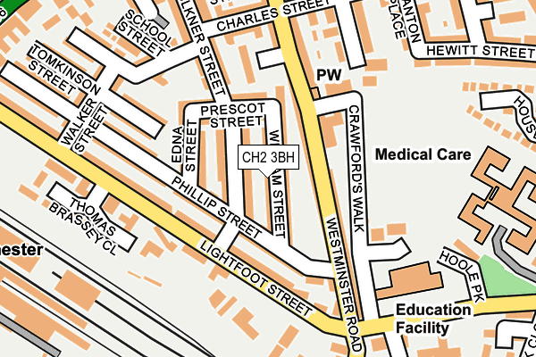 CH2 3BH map - OS OpenMap – Local (Ordnance Survey) CH2 3BH map - OS OpenMap – Local (Ordnance Survey)