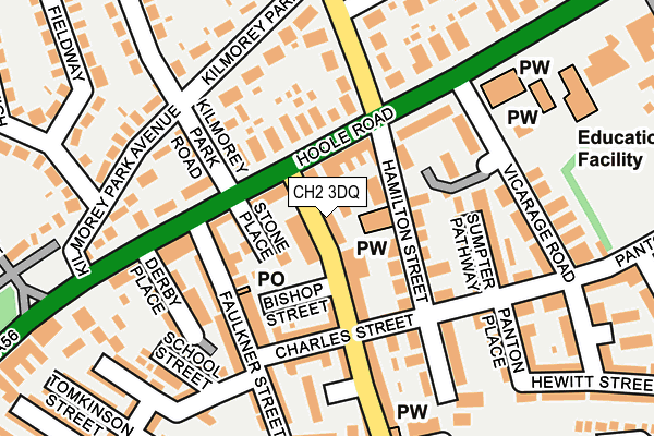 CH2 3DQ map - OS OpenMap – Local (Ordnance Survey) CH2 3DQ map - OS OpenMap – Local (Ordnance Survey)