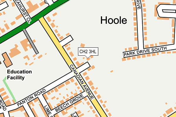 CH2 3HL map - OS OpenMap – Local (Ordnance Survey) CH2 3HL map - OS OpenMap – Local (Ordnance Survey)