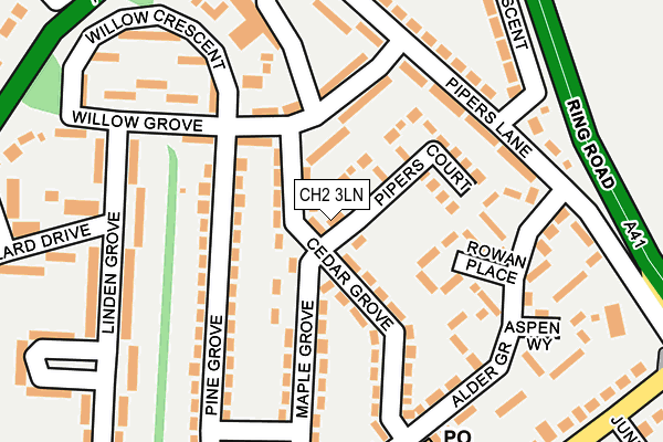 CH2 3LN map - OS OpenMap – Local (Ordnance Survey) CH2 3LN map - OS OpenMap – Local (Ordnance Survey)