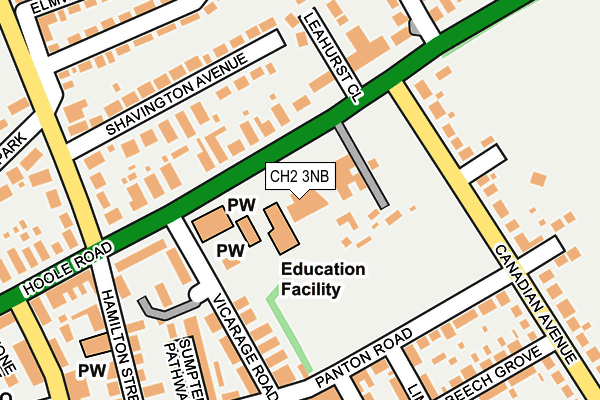 CH2 3NB map - OS OpenMap – Local (Ordnance Survey) CH2 3NB map - OS OpenMap – Local (Ordnance Survey)