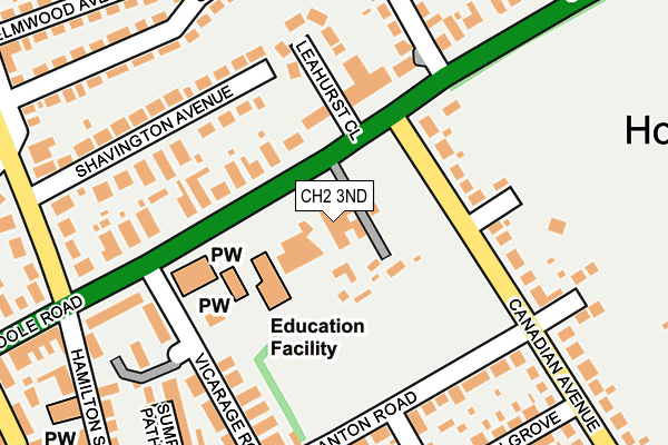 CH2 3ND map - OS OpenMap – Local (Ordnance Survey) CH2 3ND map - OS OpenMap – Local (Ordnance Survey)