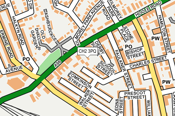 CH2 3PQ map - OS OpenMap – Local (Ordnance Survey) CH2 3PQ map - OS OpenMap – Local (Ordnance Survey)