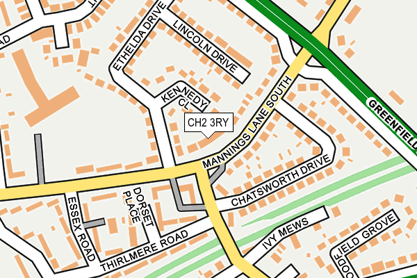 CH2 3RY map - OS OpenMap – Local (Ordnance Survey) CH2 3RY map - OS OpenMap – Local (Ordnance Survey)