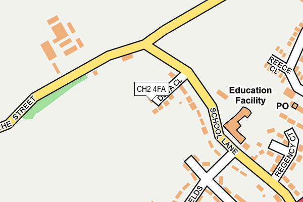 CH2 4FA map - OS OpenMap – Local (Ordnance Survey) CH2 4FA map - OS OpenMap – Local (Ordnance Survey)